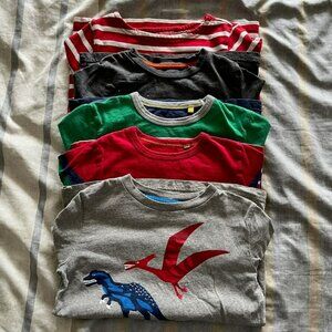 Boden, Set of 5 Long Sleeve Tees, 5-6 Yrs